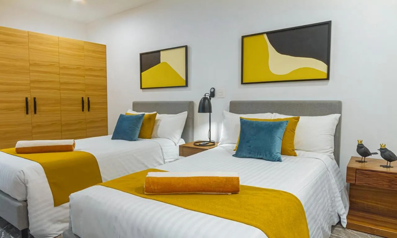 Ocean Blue Front Beach Apartment Playa del Carmen